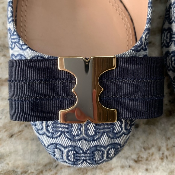 Tory Burch Gemini Link Bow Flat - Picture 7 of 8
